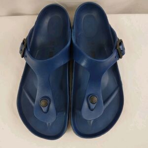 Birkenstock Gizeh EVA Navy Blue Thong Sandal Casual Hippie Boho Size 37 US 6 6.5